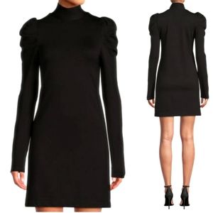 NWT Rebecca Minkoff Darcy Turtleneck Dress Knit Sexy Mini LBD Black Long Sleeves